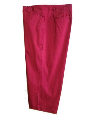 Classic Straight Leg Twill Capri Pants (sz 16)